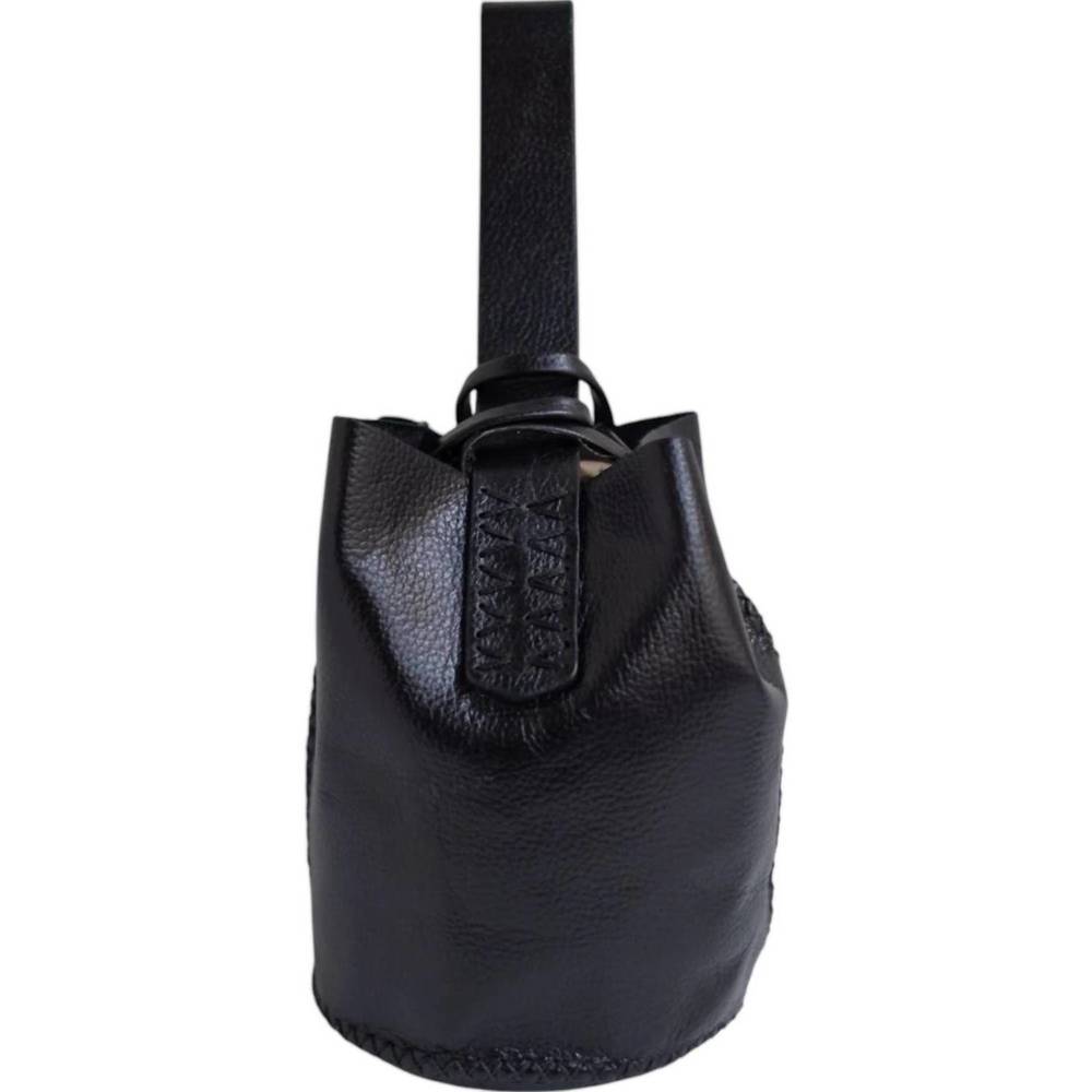 Black Leather Mini Bag